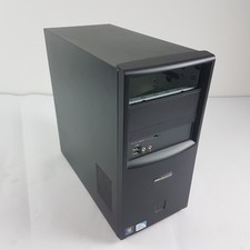Medion Micro-ATX Midi Tower Computer Gehäuse mit 2x 5.25' Schächten, Schwarz