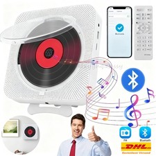 Tragbarer CD Player Bluetooth eingebauten HiFi Lautsprechern Desktop CD-Player