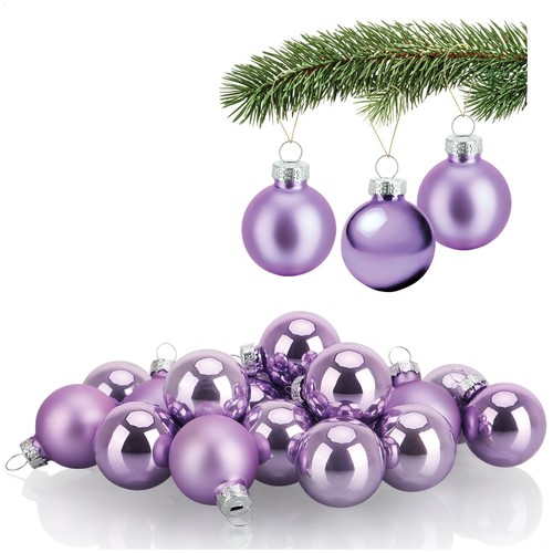 40x mini christbaumkugeln - mini-christbaumkugeln, aus