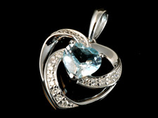 585 Weissgold kleiner Herz