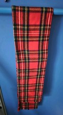 Karrierter Unisex Schal ,Schottenmuster ,gebraucht ,mehrfarbig,mit FRANSEN 