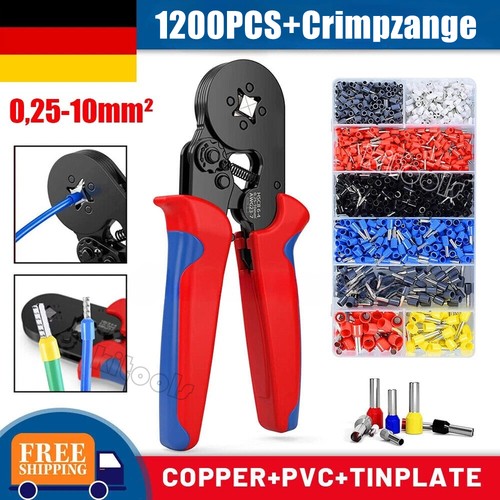 1200x kabelschuhe crimpzange - kabelschuhe,