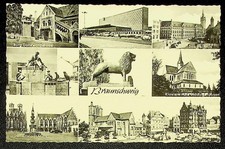 Braunschweig mit Hauptbahnhof