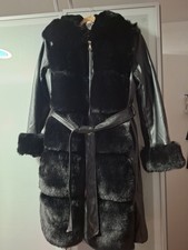 Winter Mantel Kunstleder