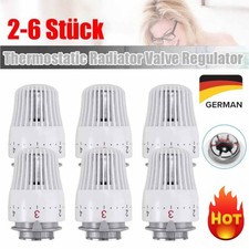 2/4/6Stk Thermostatkopf Heizkörper Regler Thermostat Kopf Heizung Ventil M30*1.5