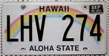 Hawaii Nummernschild USA
