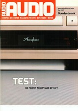 Audio Audio Mai 2001 Prospekt CD-Player Accuphase DP-55 V Werbung B1218