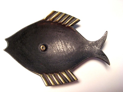 Mid century schale bronze - mid,