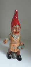 Gartenzwerg,mit Pinsel,Farbeimer,50er Jahre,Ton/Keramik,Höhe 21cm