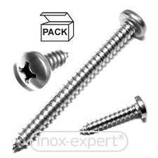 Liko-Blechschrauben Linsenkopf 7981 PH Edelstahl V4A Linsen-Kopf-Schrauben Niro