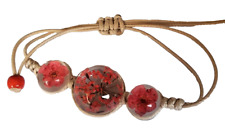 Armband Armreif Acrylglas Kugel mit getrockneten Blumen Zugband