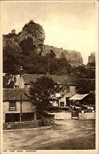 Cheddar Somerset England AK ~1920/30 Kleinstadt Lion Rock Felsen Felsformation