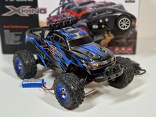 Amewi 22219 X-King Rc Monstertruck 4WD 1:12 Brushed Blau Rc Auto Offroad Elektro