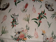 Baumwollstoff  Koala u Kakadu