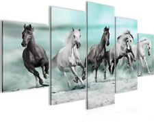 Wandbilder Set Pferde XXL Bild Schlafzimmer Wohnzimmer Flur Tiere