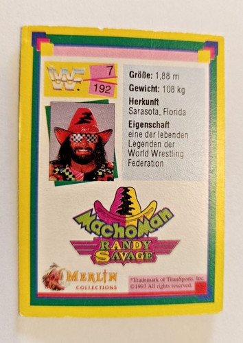 Wwf wrestling sammelkarte - wwf,