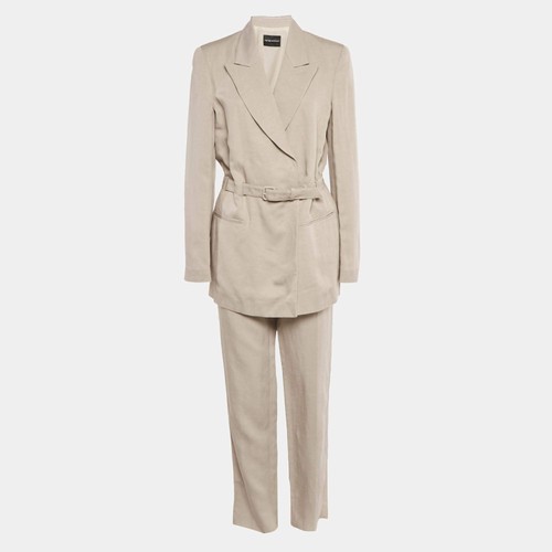 Emporio armani beige krepp - beige,