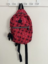 Kipling Rosalind Kleiner Rucksack Rot - Sehr Guten Zustand
