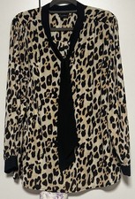 Leoparden Bluse mit Schluppe von Your Sixth Sense Gr.48 Neu wurde nicht getragen