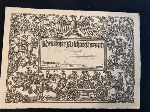 Schmucktelegramm holzschnitt - schmucktelegramm,