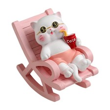 Tier Statue Skulptur Lustig Deko Kreativ Sammlerstück Schaukelstuhl