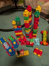 Lego Primo Duplo Konvolut, 70 Teile mit Raupe und Zug