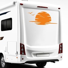 Wohnmobil sonnenuntergang - wohnmobil,