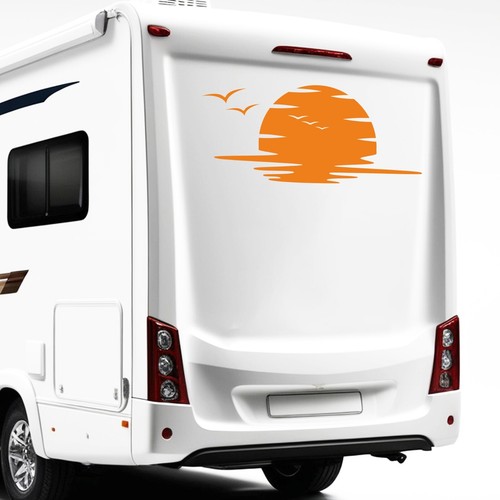 Wohnmobil sonnenuntergang - wohnmobil,