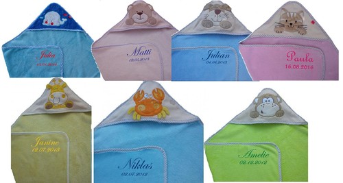 Baby kapuzenhandtuch mit namen - kapuzenhandtuch,
