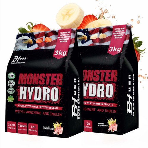 2xmonster hydro whey protein - whey,