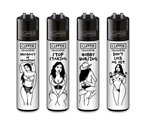 Clipper feuerzeug 4er - feuerzeug, set