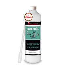 Silikonöl für Laufband und Sportgeräte universell geruchlos 500ml mit Pipette