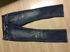 Blue Monkey Damen Jeans Hose W32 L32 blau hellblau stonewashed used gerade