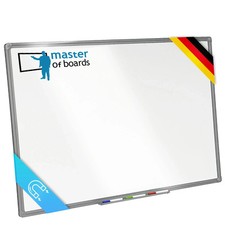 Whiteboard Magnettafel 60 x 90 cm inkl. Zubehör - Kratzfest - Verschiebbare Ösen
