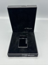 S.T. Dupont Black Lacquer & Palladium, Line 2 Lighter, 016296 / 16296 New In Box