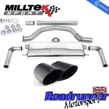 Milltek Golf GTI MK8 & Clubsport Auspuffanlage GPF hinten schwarz Blenden SSXVW618 EC