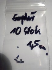 1 Lot mit 10 dunkelblauen runden Saphiren ca 1,5 mm round facet