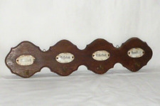 Alter Handtuchhalter Handtuchbrett Gründerzeit Handtücher Porzellanschilder Holz