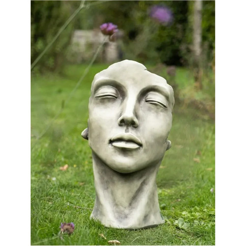 Büste frau aus kunststein - frau,