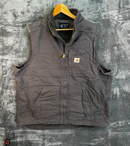 Carhartt sherpa gilet grau - carhartt,