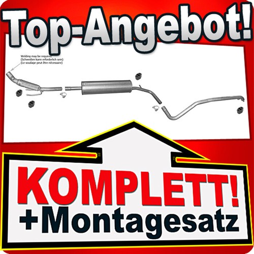 Auspuff für skoda citigo - auspuff,