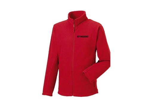 Fleecejacke rettungsdienst rot - rettungsdienst,