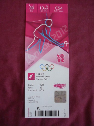 Original ticket hockey london - ticket,