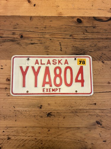 Vintage alaska 1978 exempt - alaska,