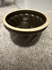 Kleine Gugelhupfform/ Backform• Keramik• Napfkuchen Miniatur• 12x8cm• Antik