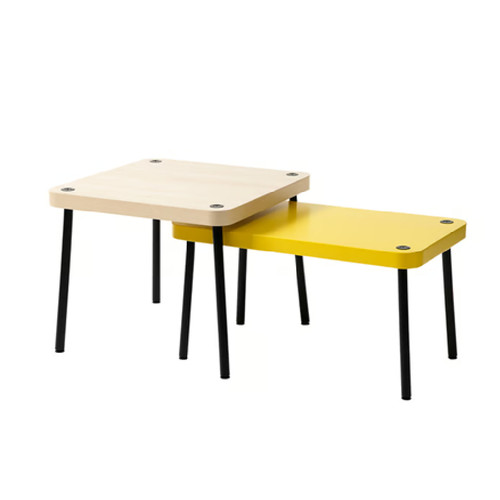 2er set eckig holz - set, satz
