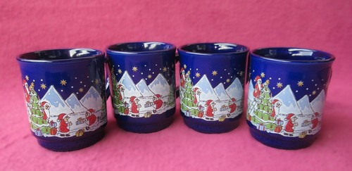 4er xmas glühweinbecher - 4er, blau