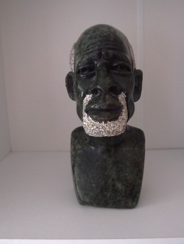 Afrikanische speckstein büste - afrikanische,
