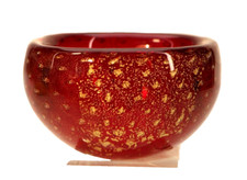 Venini Murano Schale a bolle round 3 line acid stamp - 21061 - 