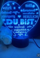 Personalisierte  Herz Lampe